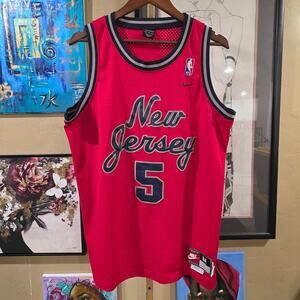 Y2K Nike Vintage NBA Rewind New Jersey Nets Jason Kidd 5 Jersey Size XL